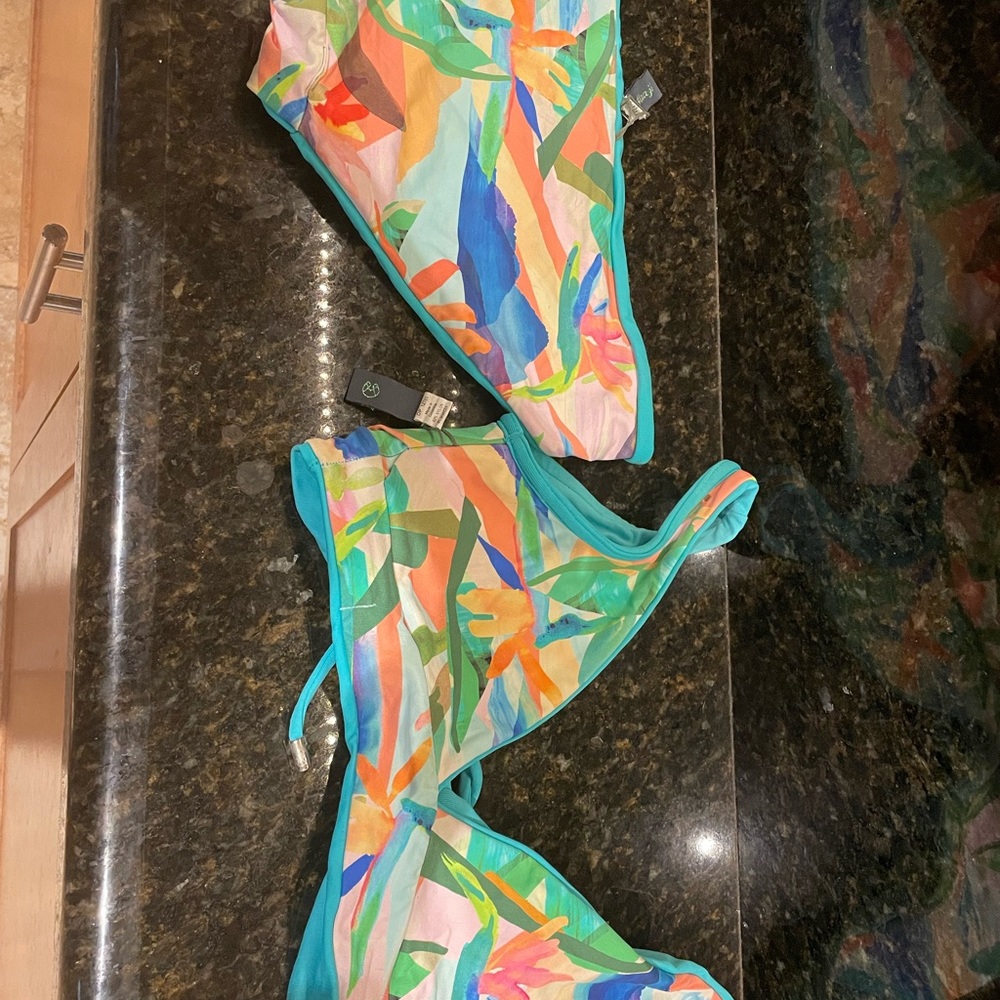 Maaji bikini set- bottom and top- blue- used